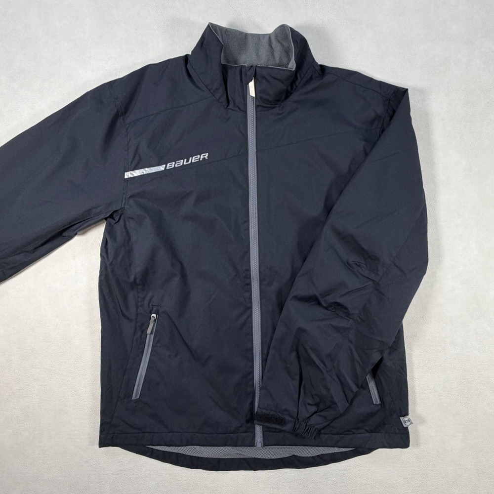Bauer Flex Jacket Mens Small Black Full Zip Team Hockey Warmup